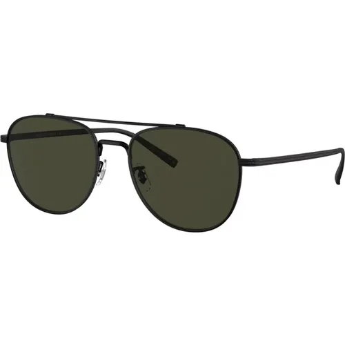 Aviator Style Sunglasses with Golden Gate Bridge Filigree , unisex, Sizes: 55 MM - Oliver Peoples - Modalova