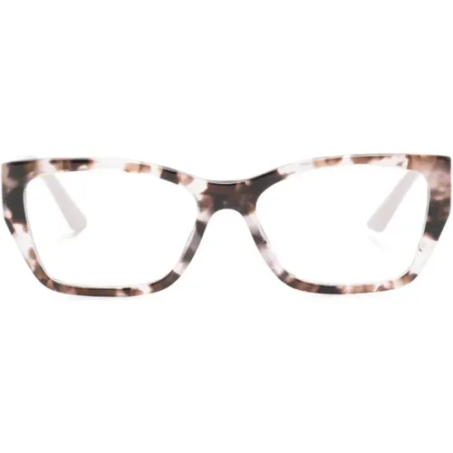 Braun/Havanna Optische Brille , Damen, Größe: 52 MM - Prada - Modalova