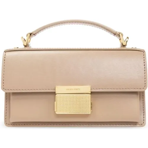 Leder Schultertasche , Damen, Größe: ONE Size - Golden Goose - Modalova