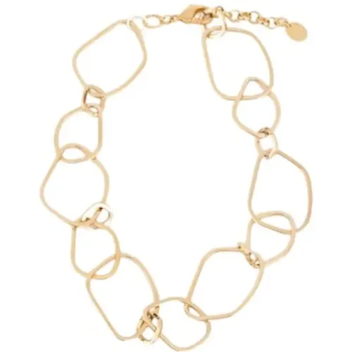 Goldkette Halskette Zeitgemäßes Design , Damen, Größe: ONE Size - Malababa - Modalova