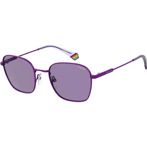 Lila Stahlsonnenbrille mit UV-Filter - Polaroid - Modalova