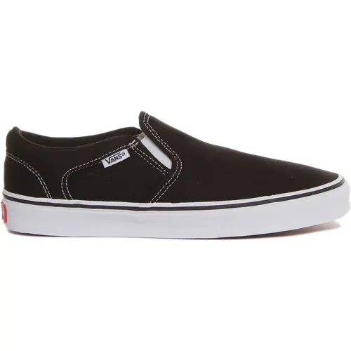 Schwarz Weiß Skate Park Stil Sneakers , Herren, Größe: 44 1/2 EU - Vans - Modalova