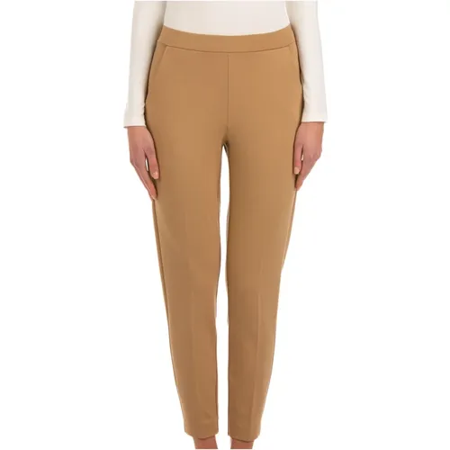 Luxuriöse Camel Sweatpants für Frauen - Le Tricot Perugia - Modalova