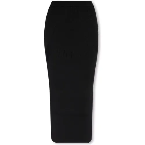 Ribbed skirt , female, Sizes: S, M - alexander mcqueen - Modalova