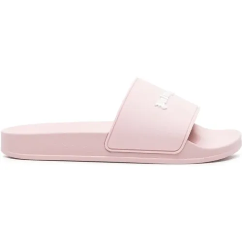 Essential Logo Pool Sliders Flip Flop , Damen, Größe: 37 EU - Palm Angels - Modalova