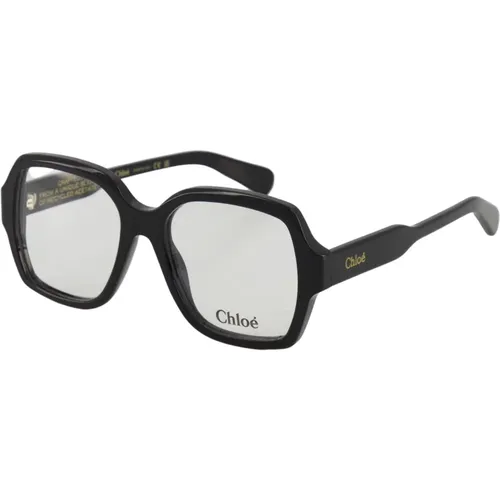 Quadratische Optische Brille in Schwarz , Herren, Größe: ONE Size - Chloé - Modalova