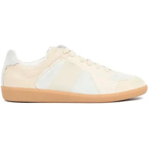 Low-Top Leather Sneakers , male, Sizes: 6 UK, 11 UK, 7 UK, 8 UK - Maison Margiela - Modalova