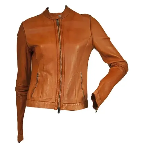 Cinnamon Leather Jacket , female, Sizes: XL - Chanel Vintage - Modalova