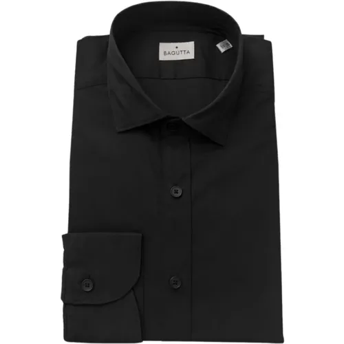 Elegant Slim Fit French Collar Shirt , Herren, Größe: 2XL - Bagutta - Modalova