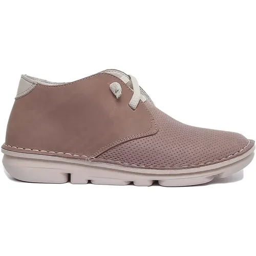 Taupe Safari Leather Shoes , female, Sizes: 6 UK - On Foot - Modalova