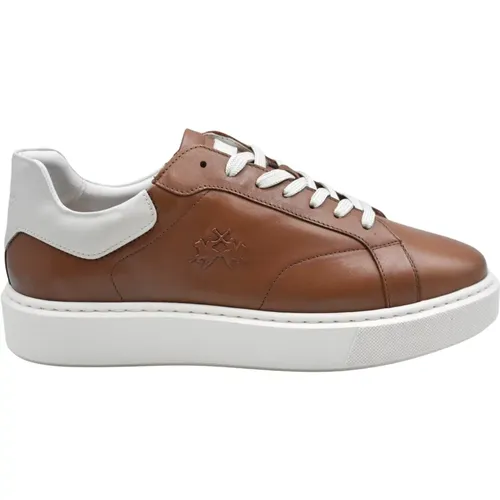 Mens Shoes Laced Leather Ss24 , male, Sizes: 10 UK, 11 UK, 7 UK - LA MARTINA - Modalova