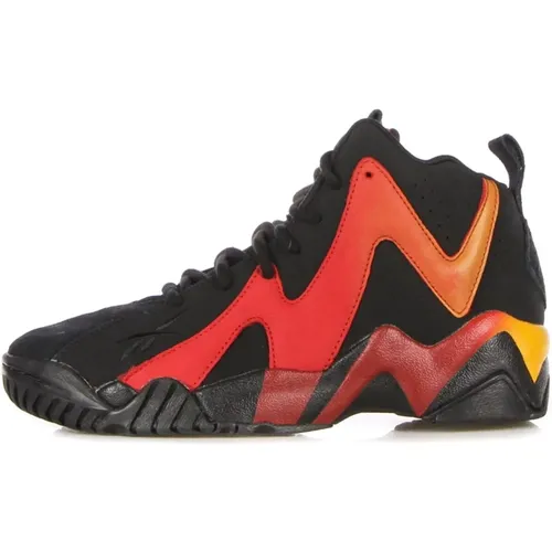 Kamikaze II Black/Red/Gold Sneakers , male, Sizes: 4 1/2 UK, 5 UK, 7 UK - Reebok - Modalova