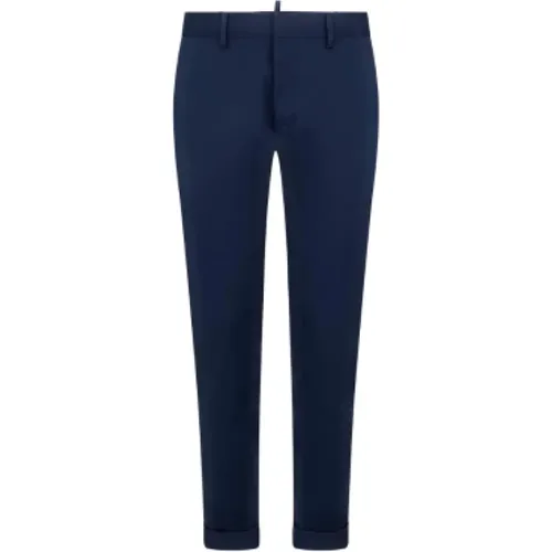 Navy Pants , male, Sizes: XL - Dsquared2 - Modalova