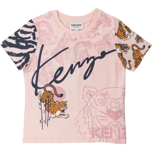 Logo Print Mädchen T-Shirt Kenzo - Kenzo - Modalova