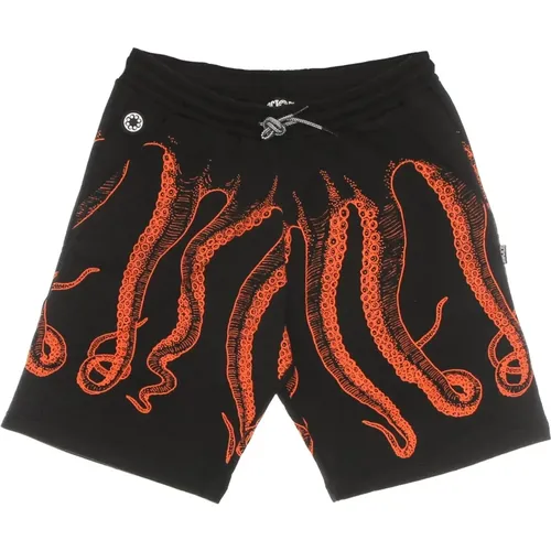 Schwarze Tracksuit Outline Shorts - Octopus - Modalova