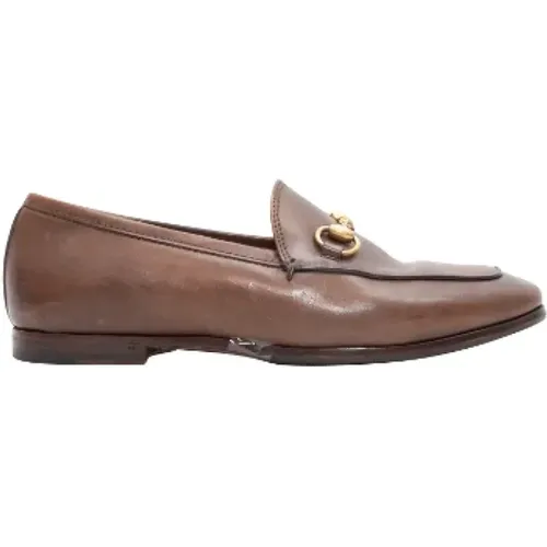 Pre-owned Leather flats , female, Sizes: 2 UK - Gucci Vintage - Modalova