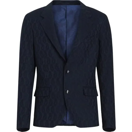 Blazerjacke,Blaue Jacken für Männer - ETRO - Modalova