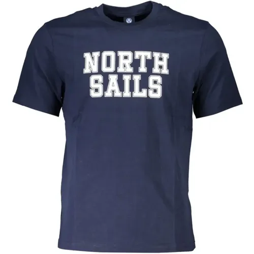 Bedrucktes Logo-T-Shirt , Herren, Größe: 3XL - North Sails - Modalova
