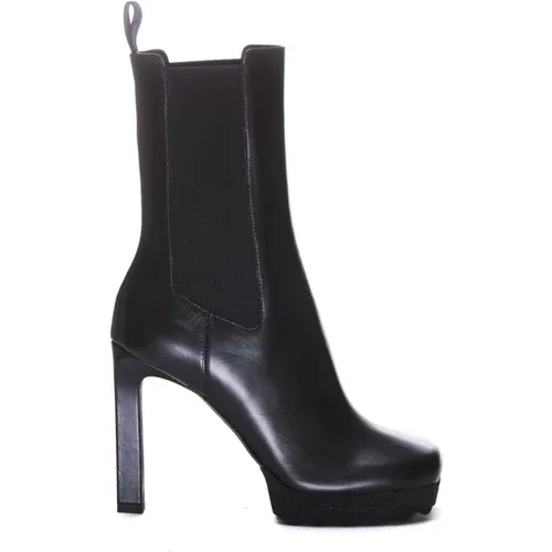 Boots , female, Sizes: 3 UK - Off White - Modalova