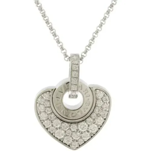 Pre-owned White Gold necklaces , female, Sizes: ONE SIZE - Bvlgari Vintage - Modalova