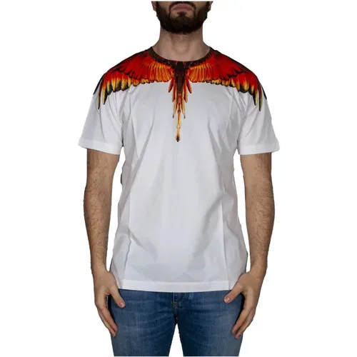 Wings T-Shirt Multi, Modisches Herren T-Shirt , Herren, Größe: M - Marcelo Burlon - Modalova