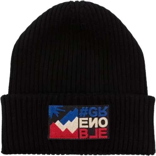 Schwarze Grenoble Hüte - HAT , Herren, Größe: ONE Size - Moncler - Modalova