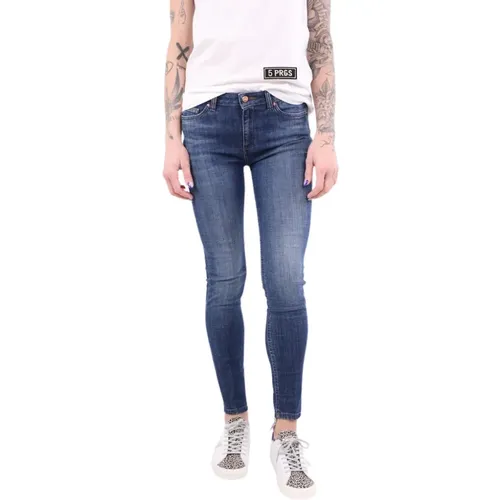 Slim Fit Denim Jeans - Blau , Damen, Größe: W29 - Don The Fuller - Modalova