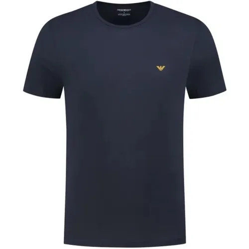 Er-Pack Baumwoll-T-Shirt - Blau - Emporio Armani - Modalova