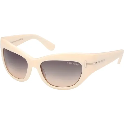 Cateye Brianna Sunglasses in Ivory , unisex, Sizes: M - Tom Ford - Modalova