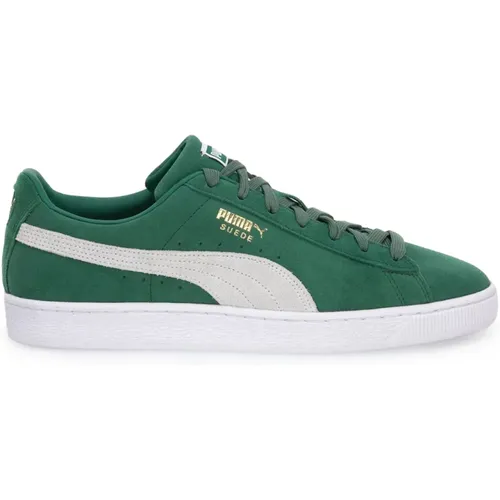 Classic Grey Suede Shoes , female, Sizes: 4 1/2 UK, 4 UK, 3 UK - Puma - Modalova