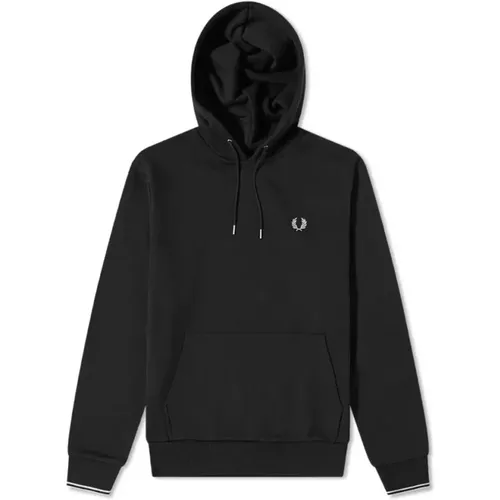 Hooded Sweatshirt with Tipped Trim , male, Sizes: M, XL - Fred Perry - Modalova