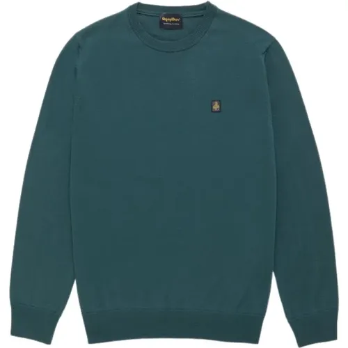 Merino Wool Crewneck Sweater , male, Sizes: 3XL - RefrigiWear - Modalova