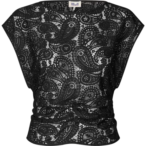 Paisley Lace Sleeveless Zip Top , female, Sizes: S - BAUM UND PFERDGARTEN - Modalova