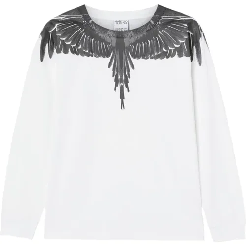 Ghost Wings Long Sleeve T-Shirt , male, Sizes: XL - Marcelo Burlon - Modalova