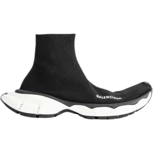 Mesh Sock with Logo , female, Sizes: 2 UK - Balenciaga - Modalova