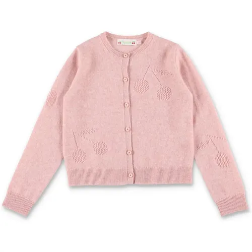 Kirsch Cardigan Strick Rose Fard - Bonpoint - Modalova