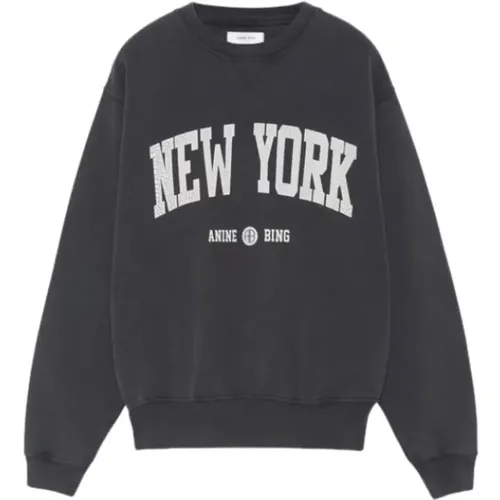 New York University Sweatshirt Contrast Print , female, Sizes: S - Anine Bing - Modalova