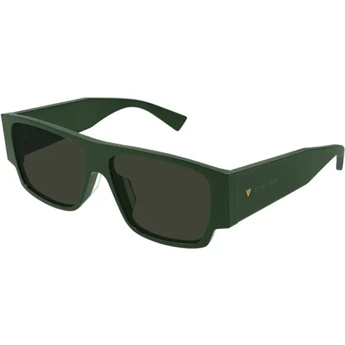 Rectangular Sunglasses Bv1286S 003 , male, Sizes: 57 MM - Bottega Veneta - Modalova