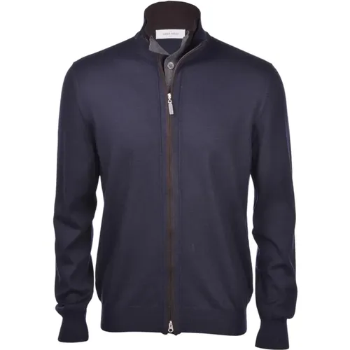 Zip Sweater , male, Sizes: 4XL - Gran Sasso - Modalova