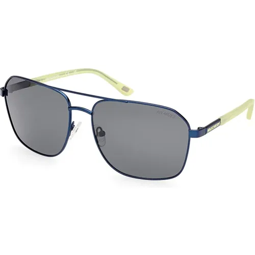 Blaue Polarisierte Sonnenbrille Se6366-91D , Herren, Größe: 65 MM - Skechers - Modalova