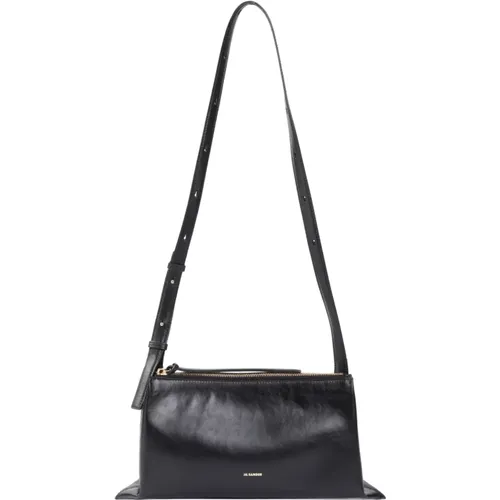 Leather Shoulder Bag , female, Sizes: ONE SIZE - Jil Sander - Modalova
