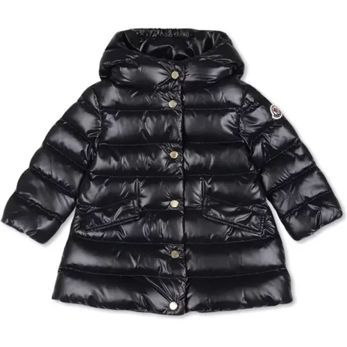 Marineblauer langer Mantel für Junioren - Moncler - Modalova