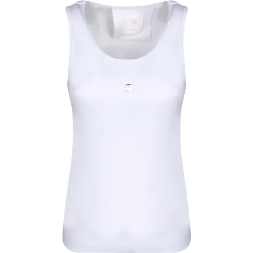 Cotton Tank Top 4G Logo , female, Sizes: M, S - Givenchy - Modalova