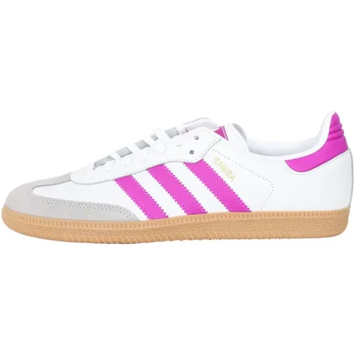 Weiße und Fuchsia Samba Og Sneakers , Damen, Größe: 36 2/3 EU - adidas Originals - Modalova