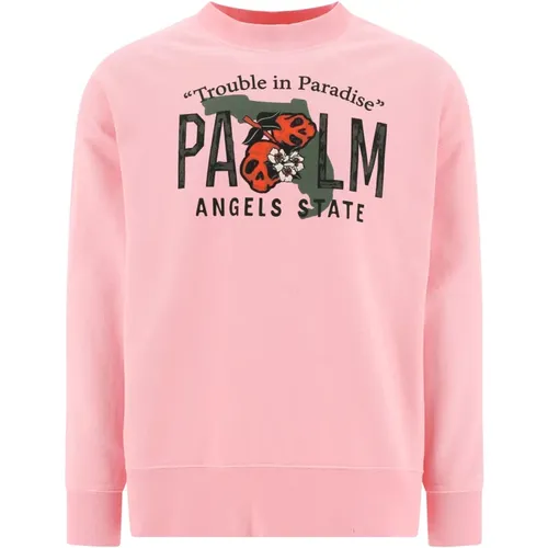 East Coast Sweatshirt , Herren, Größe: M - Palm Angels - Modalova