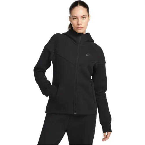 Damen Fleece Hoodie mit Tech , Damen, Größe: XS - Nike - Modalova