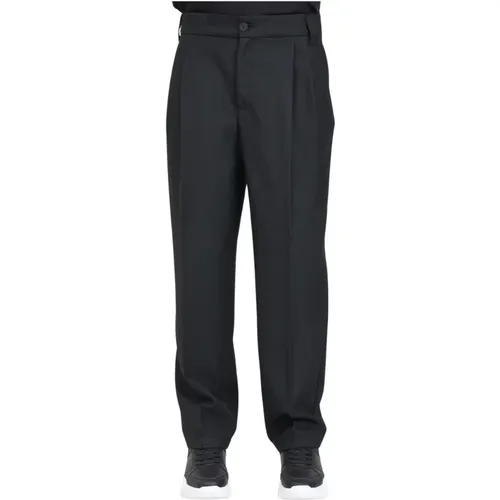 Elegante Schwarze Hose , Herren, Größe: M - Versace Jeans Couture - Modalova