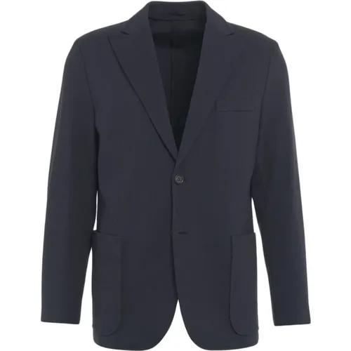 Blaue Einreiher-Blazer Aw24 - Paolo Pecora - Modalova