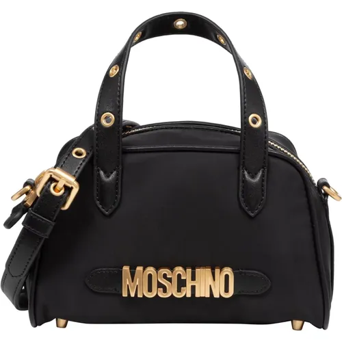 Adjustable Strap Handbag with Zip Closure , female, Sizes: ONE SIZE - Moschino - Modalova