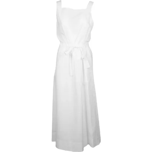 Weiße Baumwoll-Panfilo-Kleid , Damen, Größe: L - Max Mara - Modalova